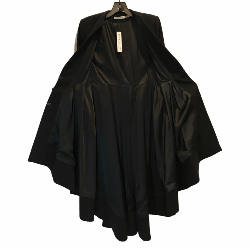 ALICE and OLIVIA new Alcina High-Low Long Dress Trench Coat - Picture 8 of 17